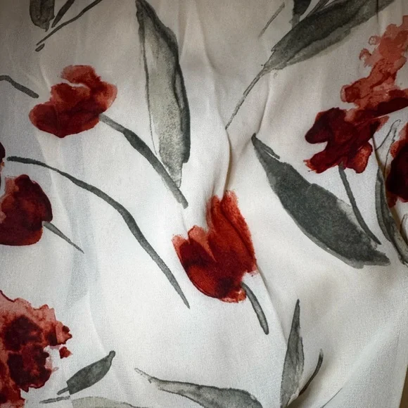 Reformation Maribelle Strapless Cream Chiffon Fabric - Picture 7 of 13